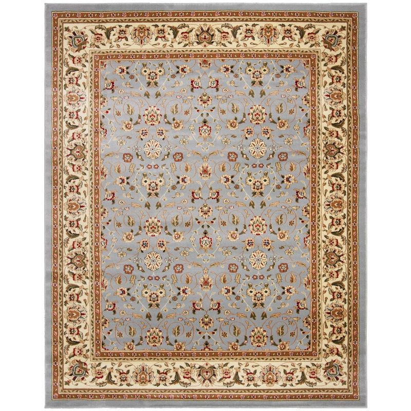 Lyndhurst Light Blue and Ivory Synthetic 10' x 14' Rectangular Area Rug