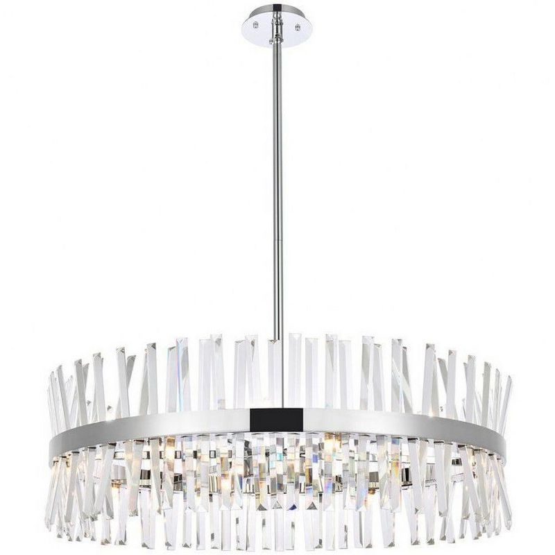 Serephina Chrome Crystal 16-Light Round Chandelier