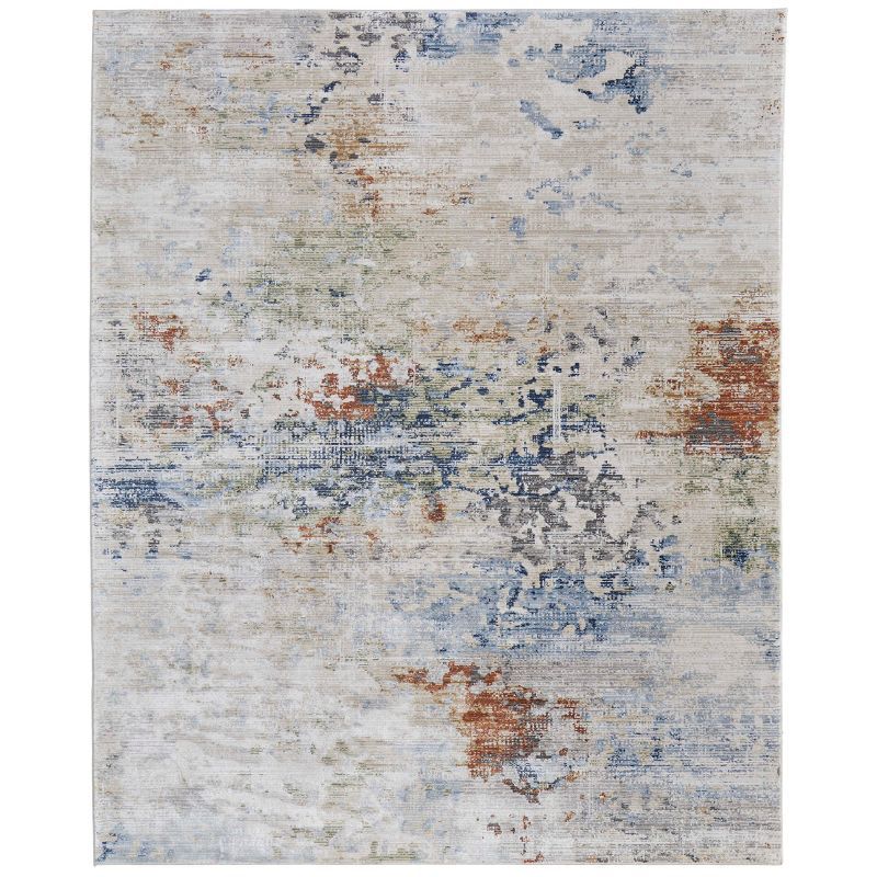 Sonora Abstract Multicolor Viscose Rectangular Rug 2' x 3'