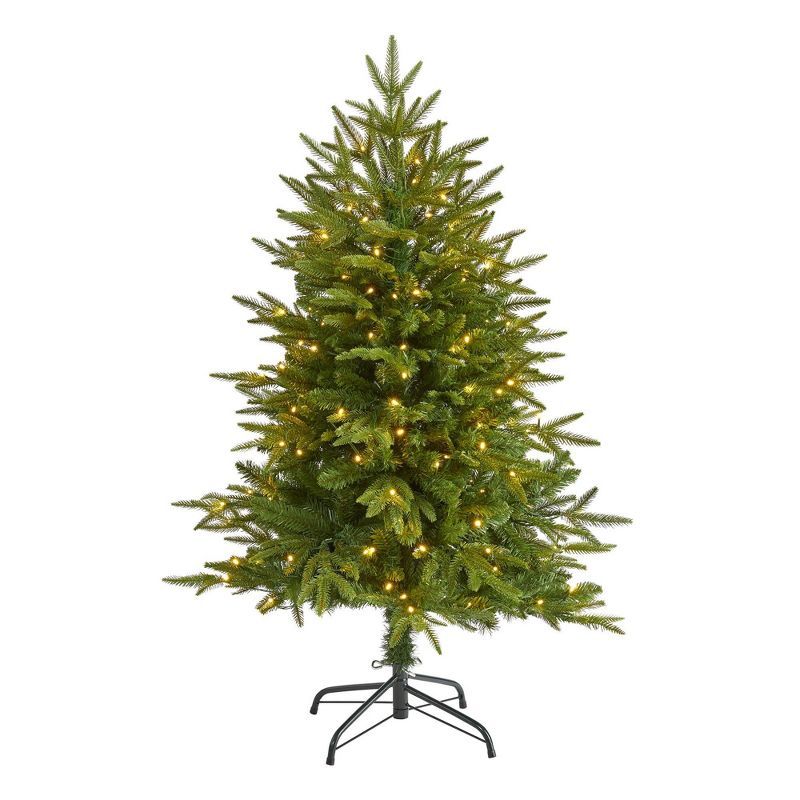 4ft Green Fir Artificial Christmas Tree with Clear LED Lights