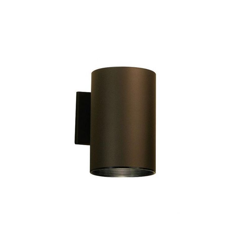 Distressed Bronze Cylinder Outdoor Wall Light