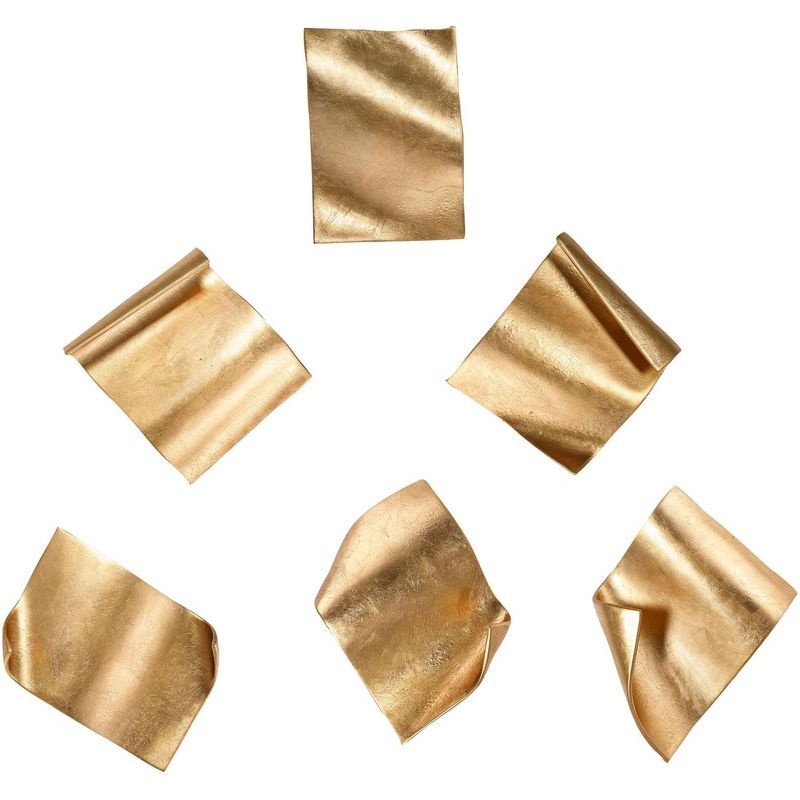 Fluttering Pages Gold Metal Wall Decor Set, 14.17 inch