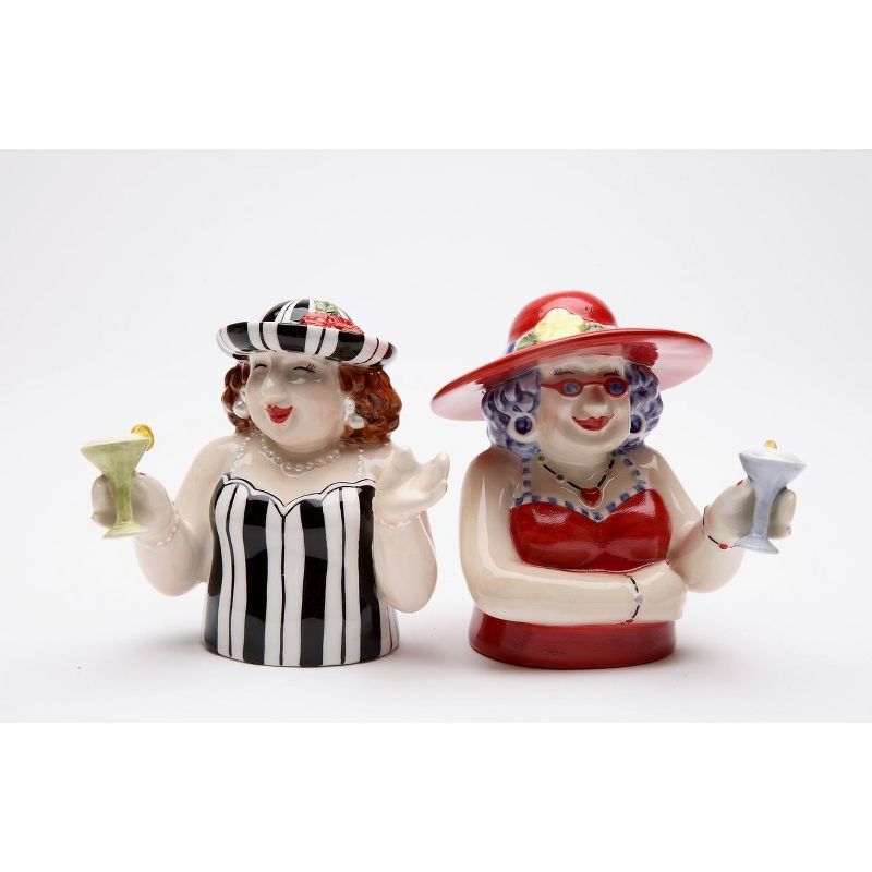 Ceramic Sophisticated Ladies Happy Hour Salt and Pepper Shakers