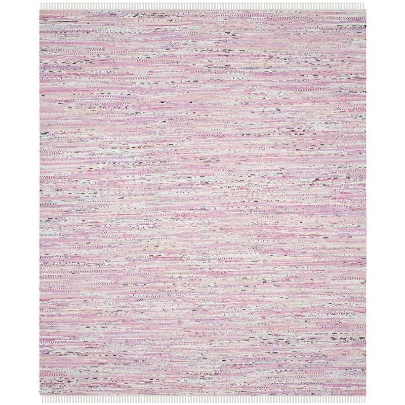 Multicolor Handwoven Cotton Rag Area Rug, 9' x 12'