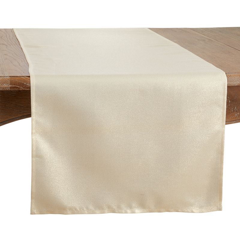 Elegant Gold Shimmering Polyester Table Runner 18" x 108"