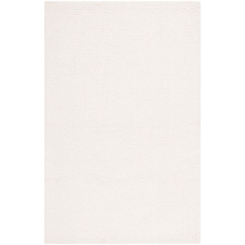 Ivory Abstract Hand-Tufted Wool 3' x 5' Area Rug