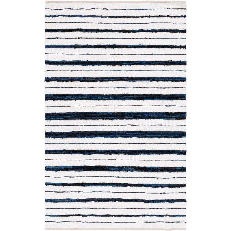 Ivory Cotton-Synthetic Blend Handwoven 4' x 6' Montauk Area Rug