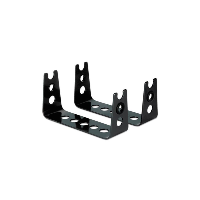 Pearl Black Steel Adjustable Monitor Stand Risers