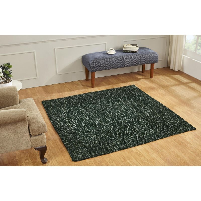 Diluth & Emerald Braided Square Reversible Rug, 100% Polyester