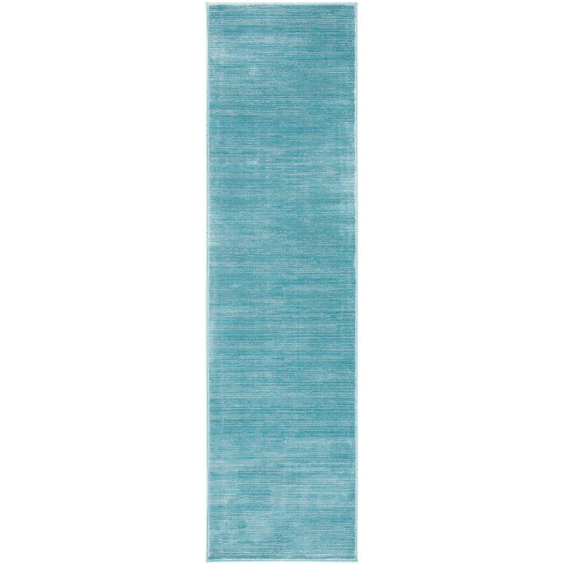Aqua Bliss 26'' Easy-Care Hand-Knotted Synthetic Runner Rug