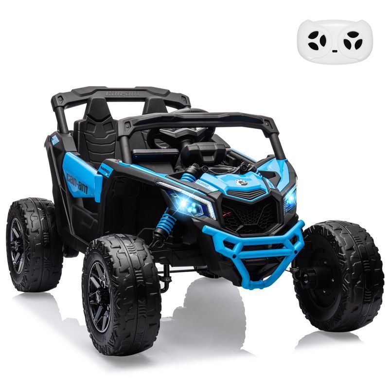 Blue 12V Licensed Can-Am Electric Ride-On UTV Car with Remote Control