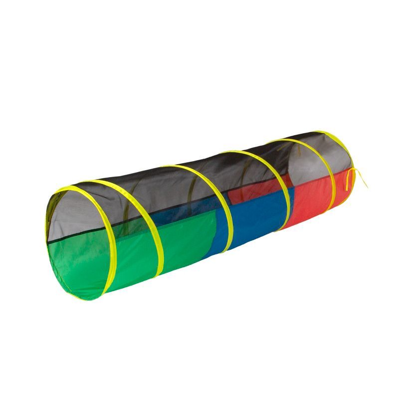 Colorful Half Mesh Play Tunnel for Toddlers