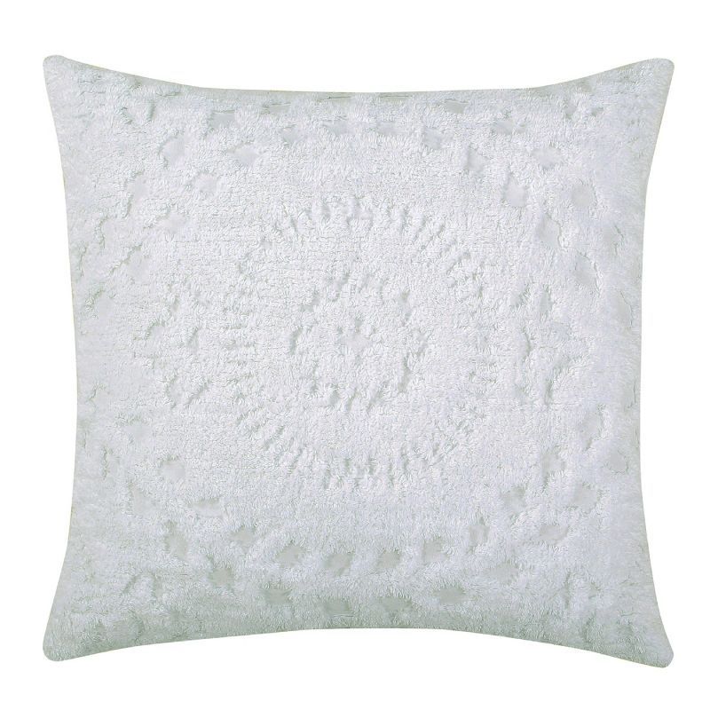 White Cotton Chenille Tufted Reversible Bedspread