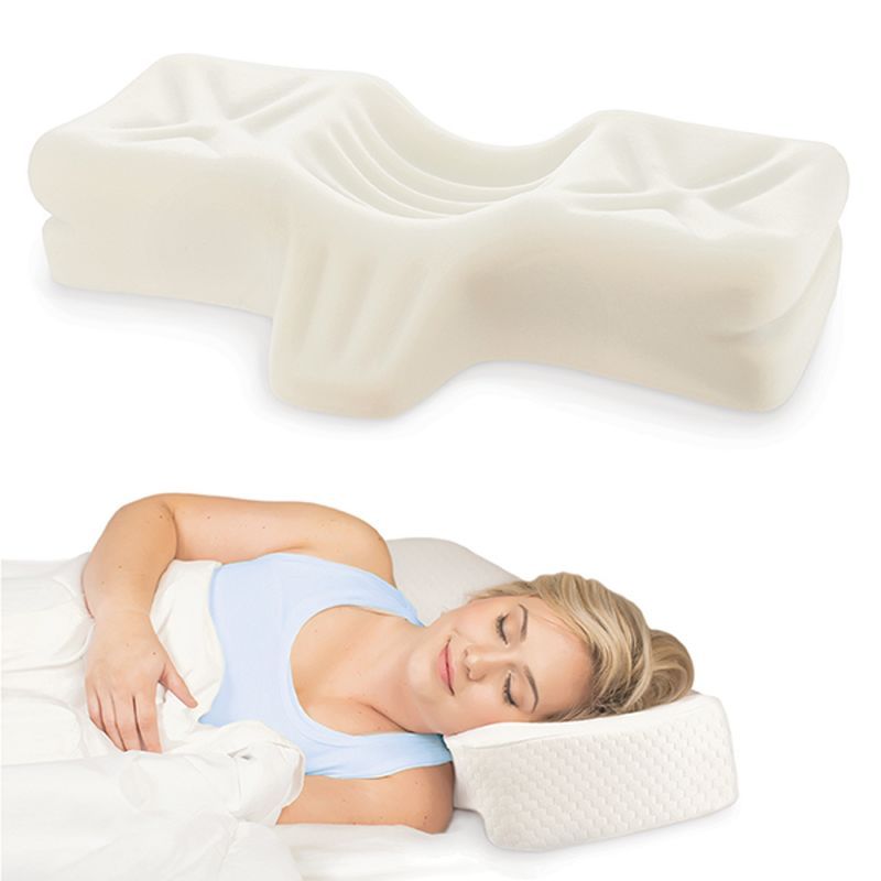 Therapeutica Ergonomic White Foam Orthopedic Pillow, XLarge