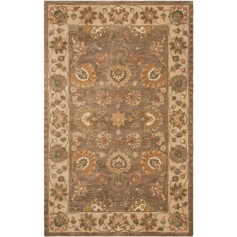 Heritage Brown and Ivory Hand-Tufted Wool Area Rug