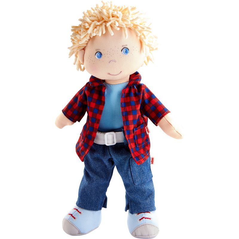 Nick 12" Soft Boy Doll with Blonde Hair and Blue Eyes