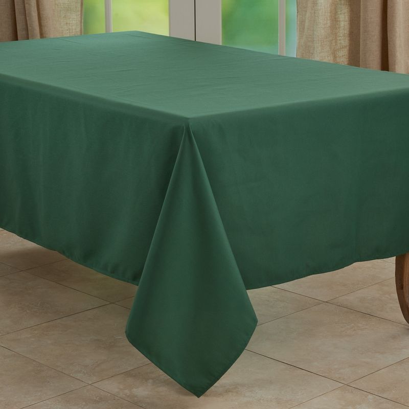 Jasper Green Rectangular Polyester Tablecloth, 65" x 160"