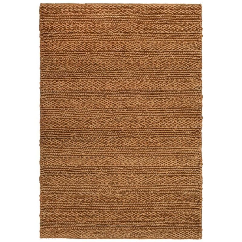 Handmade Gold Braided Rectangular Jute Rug, 2' x 3'