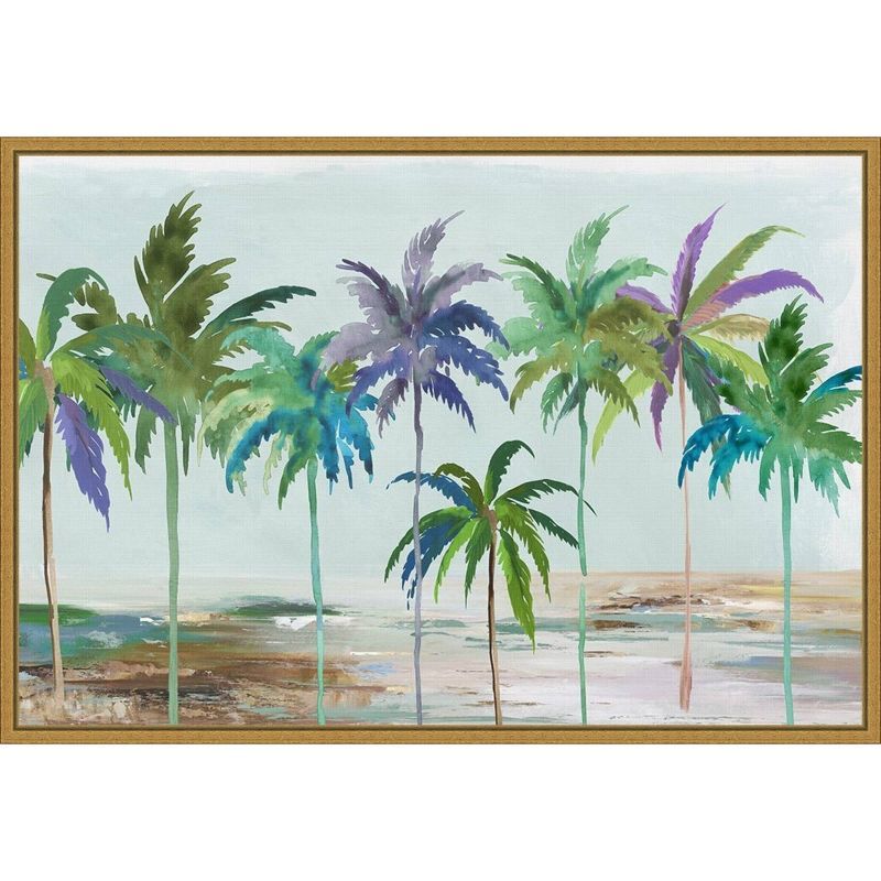 Tropical Dream Palm Trees Hand-Stretched Canvas Wall Art