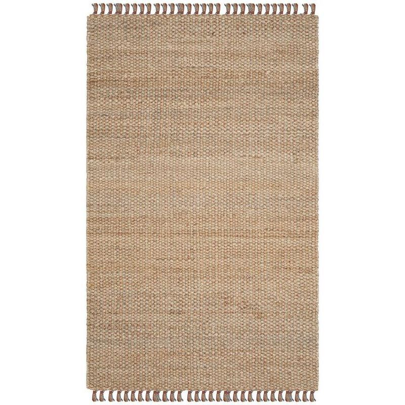 Handmade Natural Jute & Sisal 3'x5' Non-Slip Area Rug