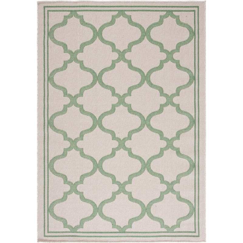 Geometric Elegance 59'' Synthetic Indoor/Outdoor Area Rug