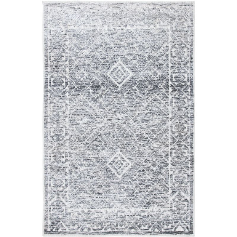 Hand-Tufted Americana Wool Blend 6' x 9' Area Rug in Gray