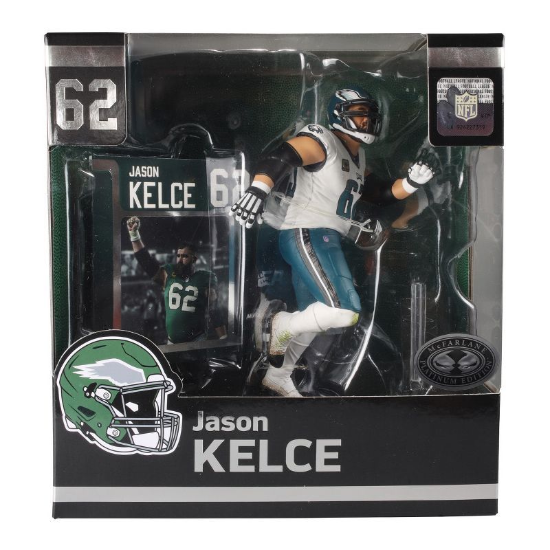 Jason Kelce Philadelphia Eagles 7" Action Figure in White Jersey