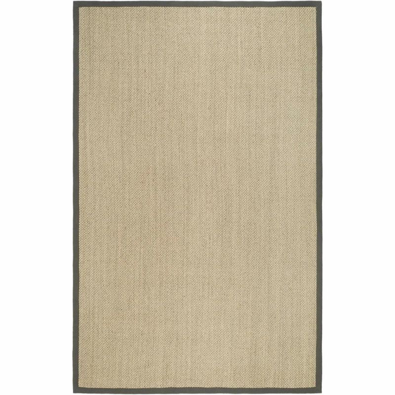 Marble Grey 6' x 9' Natural Fiber Area Rug