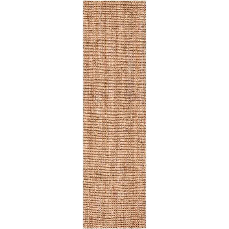 Natural Jute 2'3" x 18' Handmade Braided Runner Rug