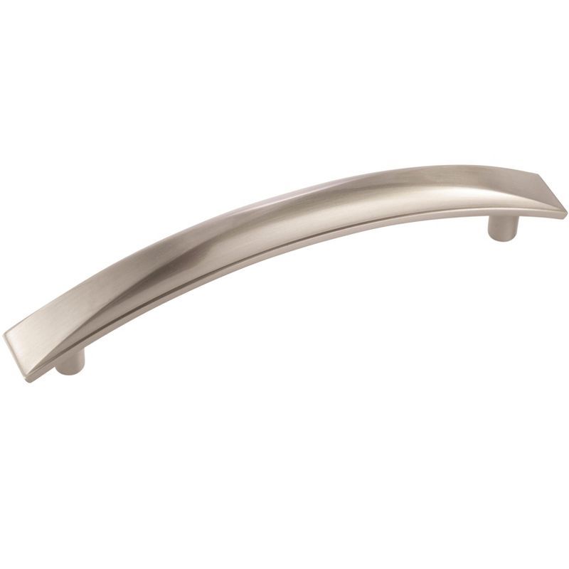 Satin Nickel Modern Cabinet Bar Pull with Mounting Hardware