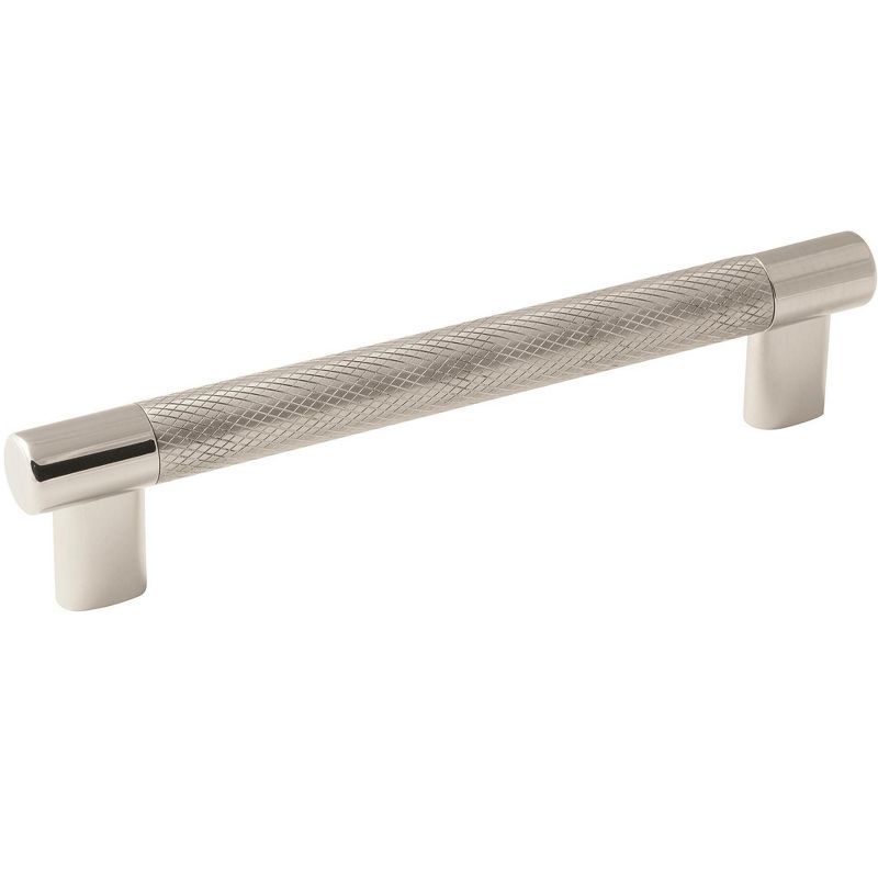 Polished Nickel and Stainless Steel 6-5/16" Bar Pull