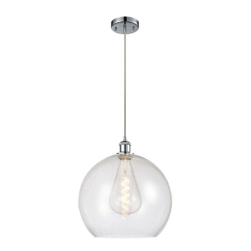 Athens Polished Chrome Glass Mini Pendant Light