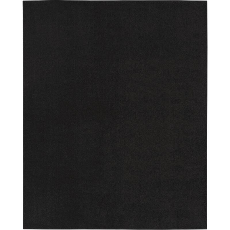 Essential Elegance Black Synthetic 8x11 Indoor/Outdoor Rug