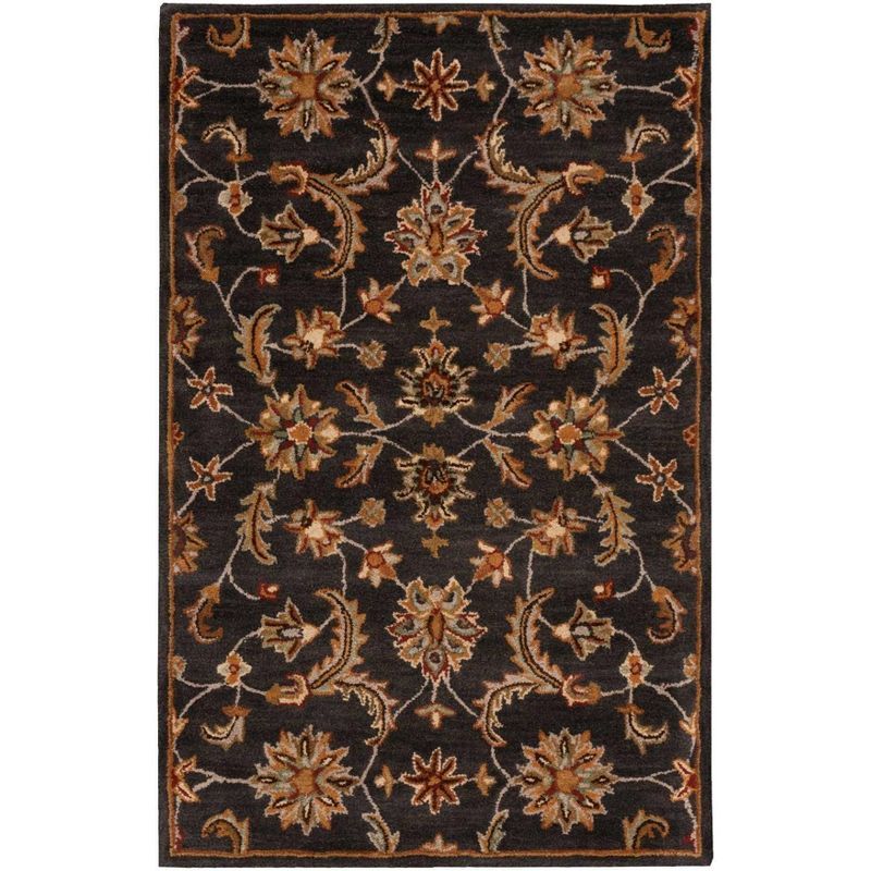 Handmade Charcoal Wool 8' x 10' Tufted Rectangular Rug