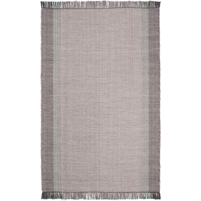 Montauk Gray Handwoven Cotton Square Area Rug