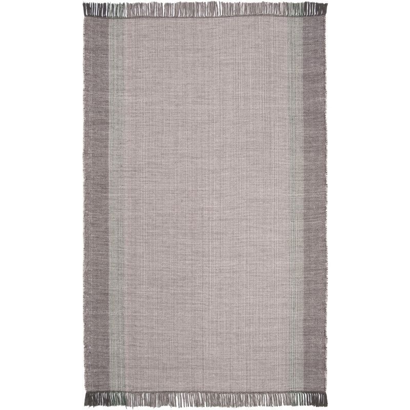 Montauk Gray Handwoven Cotton Square Area Rug