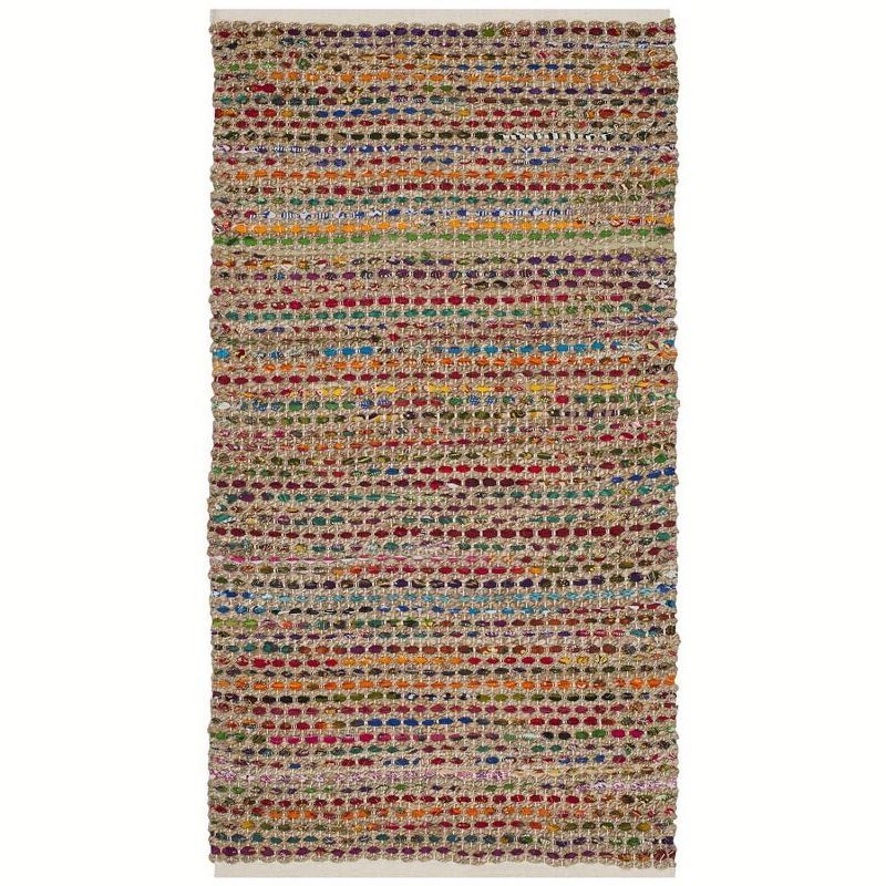 Cape Cod Multicolor Handwoven Wool Cotton Area Rug 4' x 6'