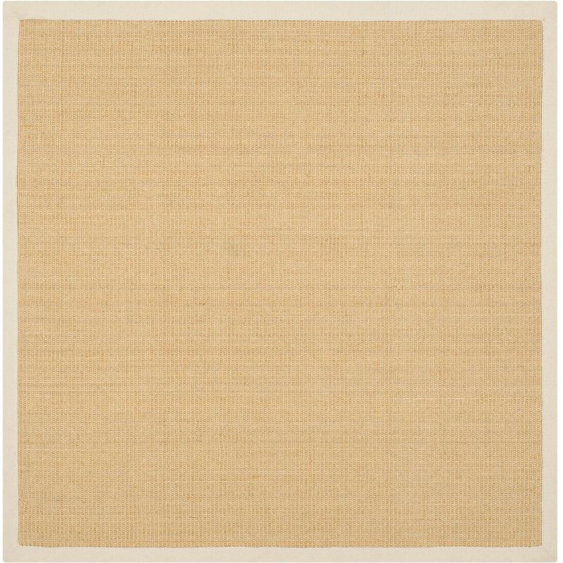 Maize and Wheat Square Cotton Sisal Area Rug