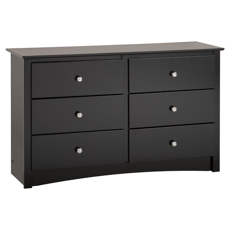 Sonoma 56" Black 6-Drawer Children's Dresser