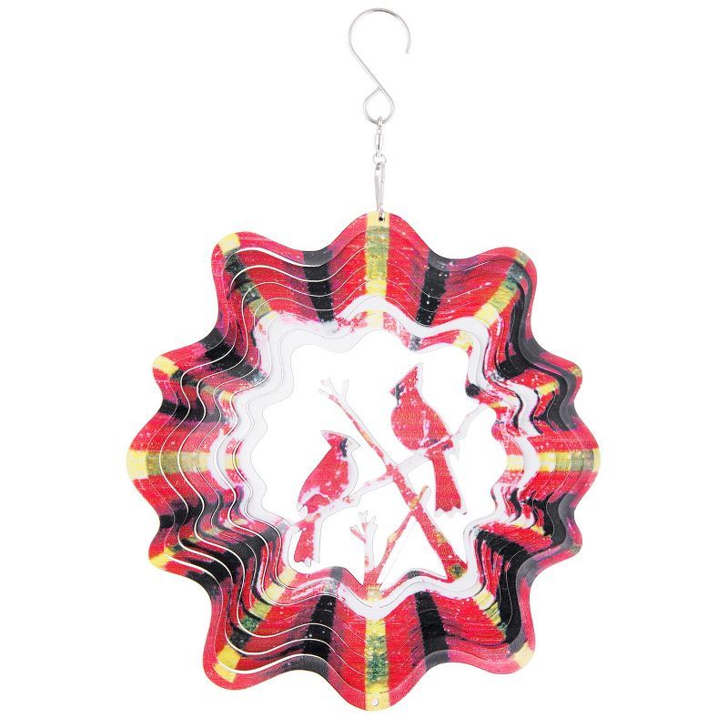 Multicolor Stainless Steel 3D Garden Wind Spinner with Hook