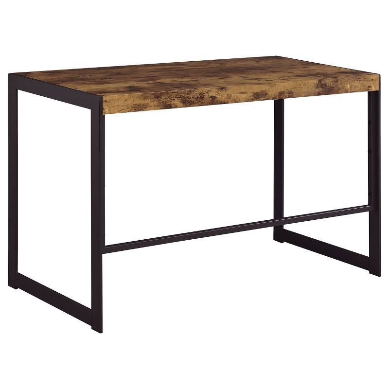 Rustic Industrial Antique Nutmeg Home Office Desk 46.5"