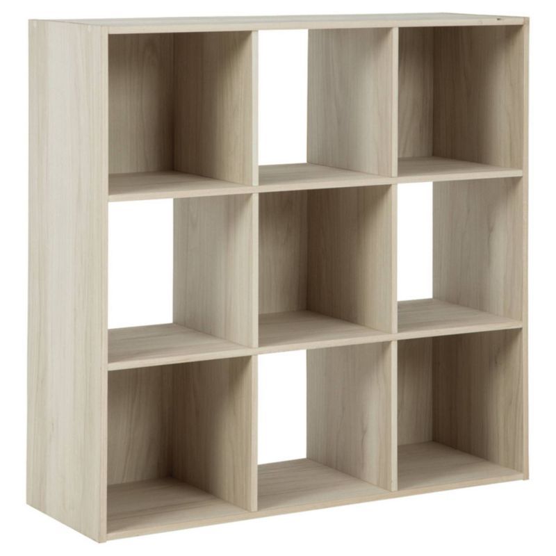 Socalle White Transitional 9-Cube Organizer