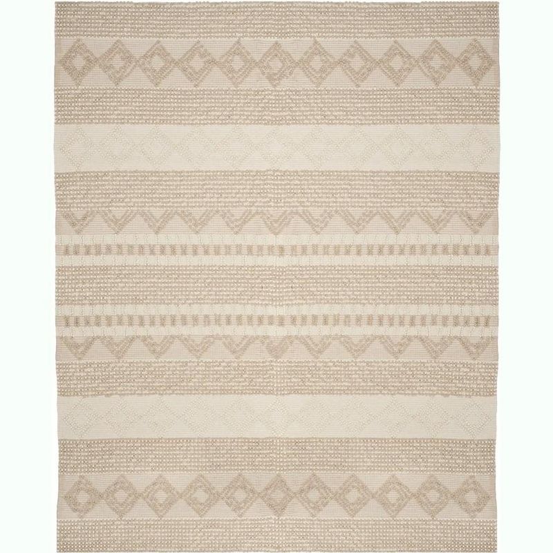 Ivory Elegance Hand-Tufted Wool Area Rug - 54" x 16"