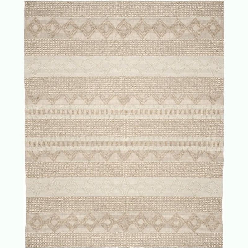 Ivory Elegance Hand-Tufted Wool Area Rug - 54" x 16"