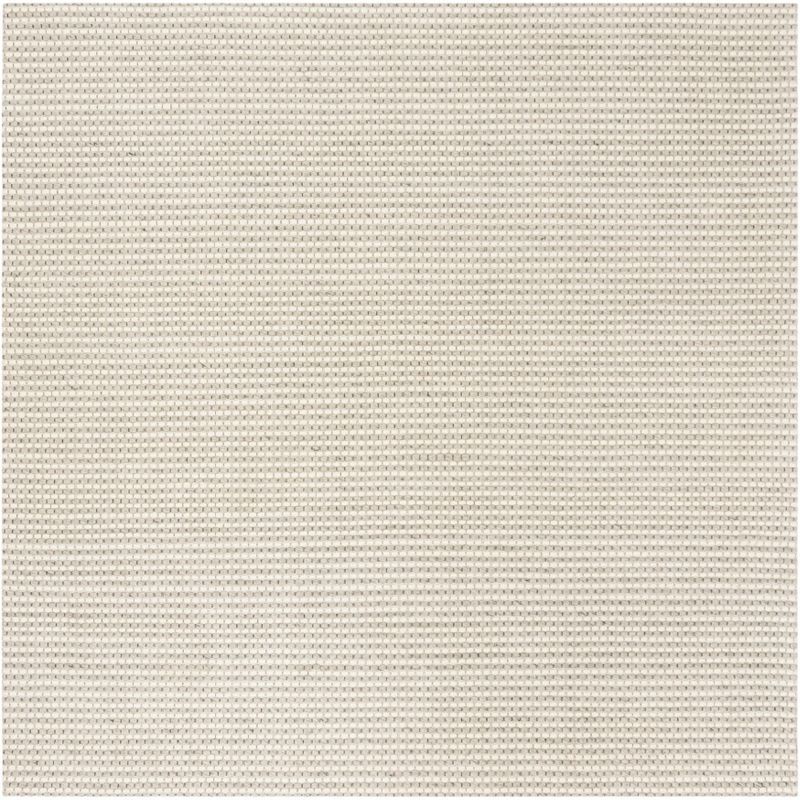 Ivory Elegance Hand-Tufted Wool Square Rug - 6' x 6'