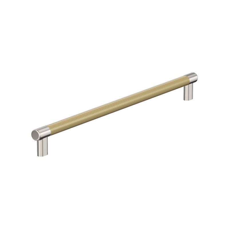 Polished Nickel and Golden Champagne 18" Modern Appliance Pull