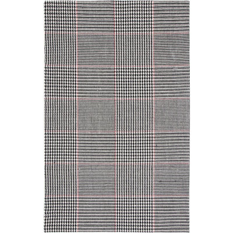 Elegant Marbella Black Wool 8' x 10' Hand Woven Area Rug