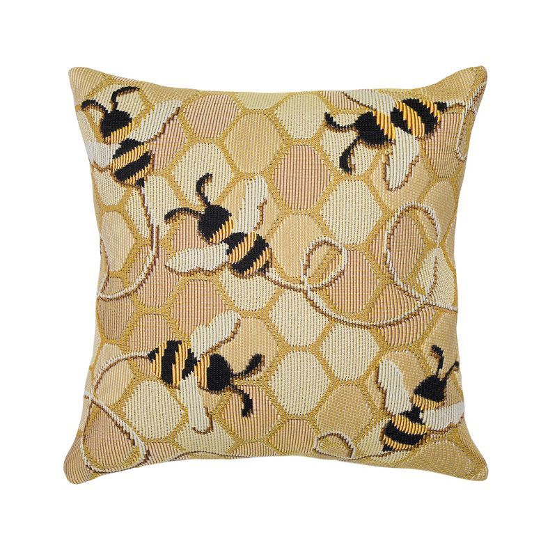 Marina Bee Free Indoor/Outdoor Throw Pillow