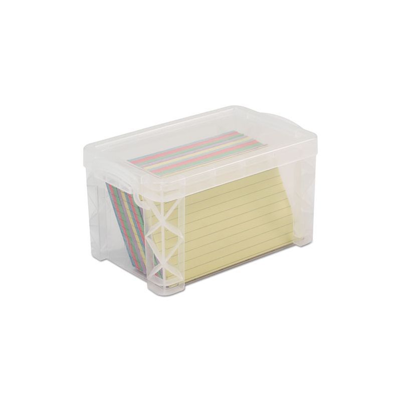 Clear Plastic Stackable Storage Box for 3 x 5 Cards