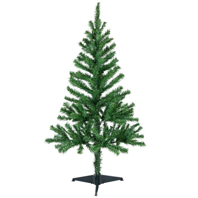 4-Foot Green Pine Artificial Christmas Tree with Plastic Stand